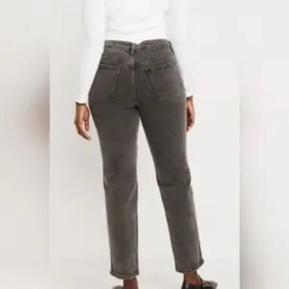 Lady's vintage raw hem size 6 straight high waisted jeans secret pockets NWOT - Picture 14 of 14